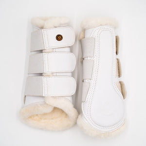 Royal Equestrian Lined Brushing Boots White - Royal Equestrian