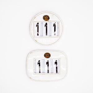 Royal Equestrian Saddle Pad Number Holder - White - Royal Equestrian