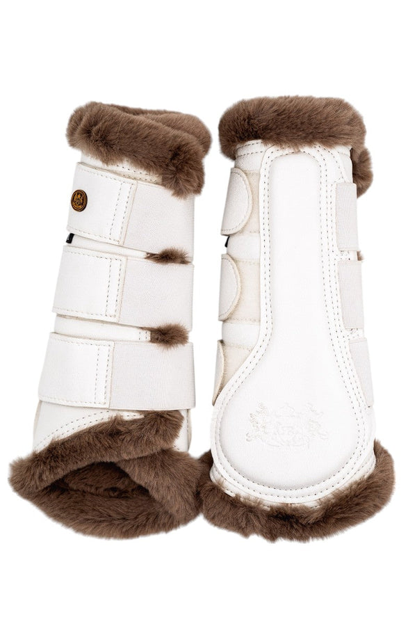 Royal Equestrian Lined Brushing Boots White - Royal Equestrian